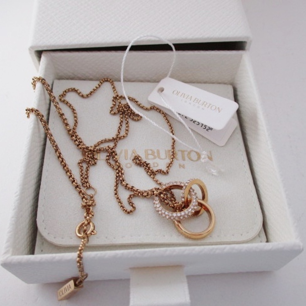 OLIVIA BURTON - Crystal Interlink Necklace